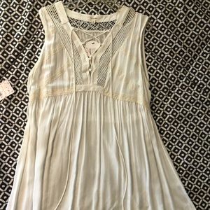 White lace summer dress